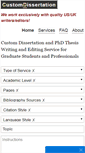 Mobile Screenshot of customdissertation.com